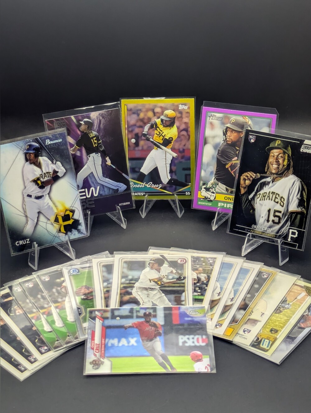 Oneil Cruz RC Topps Bowman Parallel Insert 22 Card Rookie Lot Pittsburgh Pirates